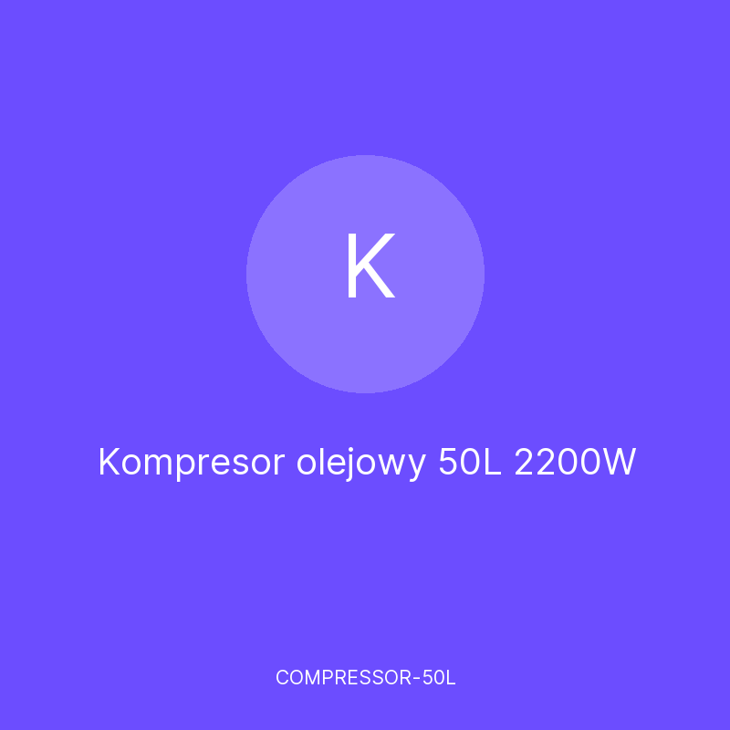 Kompresor olejowy 50L 2200W