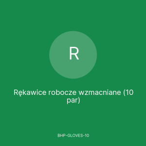 Rękawice robocze wzmacniane (10 par)