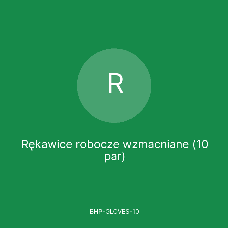 Rękawice robocze wzmacniane (10 par)