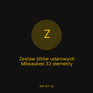 Zestaw bitów udarowych Milwaukee 32 elementy